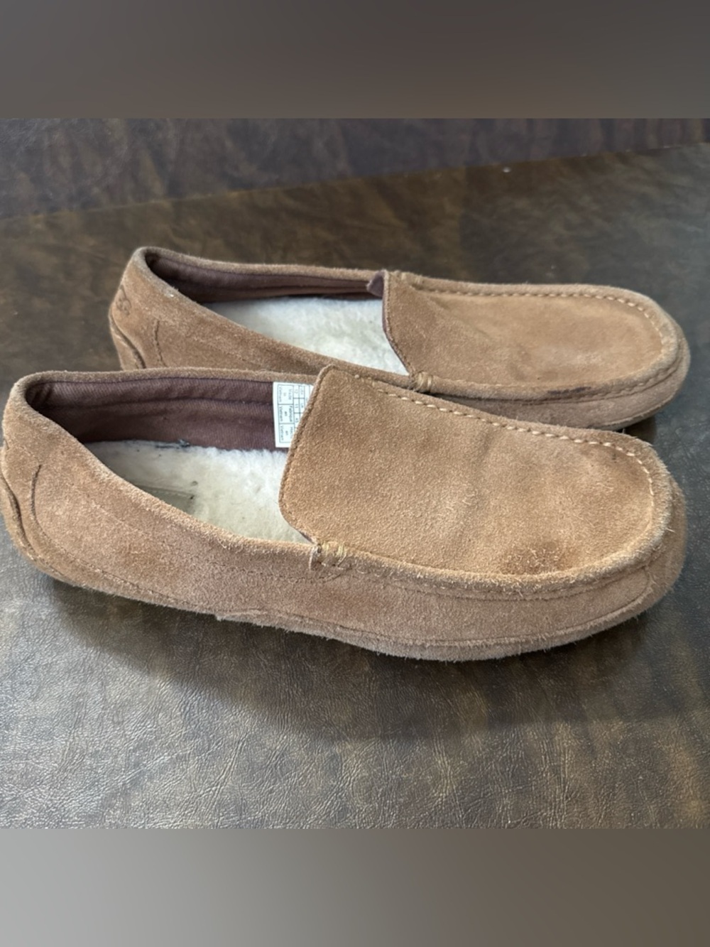 UGG Men's Chestnut Suede Slip-On Moccasin Loafers